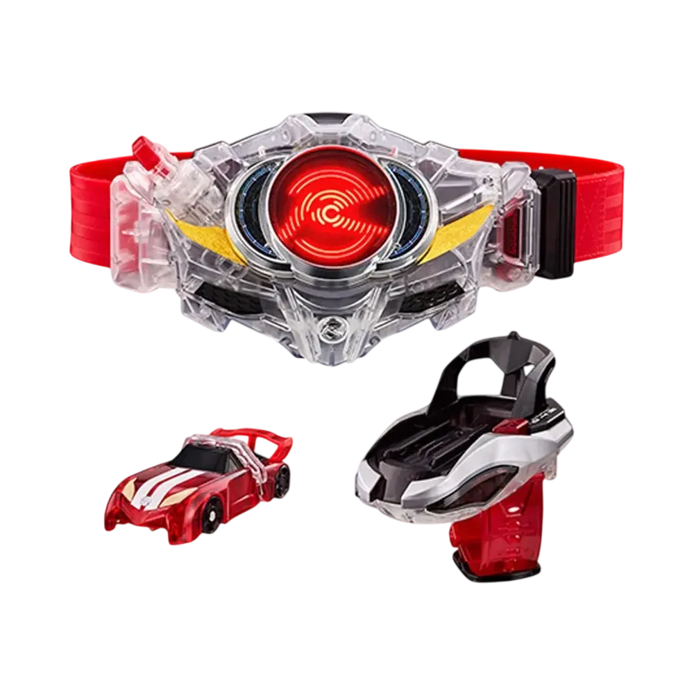 BANDAI "SUPER BEST" -KAMEN RIDER DRIVE- Transformation Belt DX Drive Driver & Shift Bracelet LIMITED CLEAR EDITION