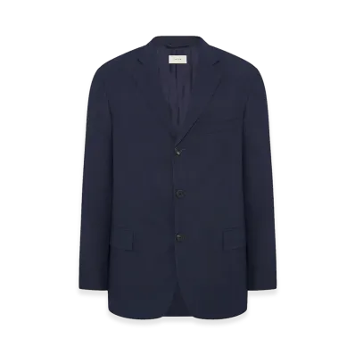 The Row Poe Virgin Wool Jacket "Navy"