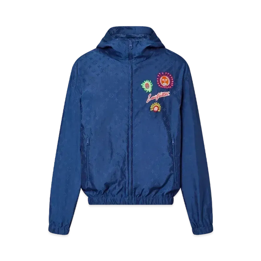 Louis Vuitton x Yayoi Kusama Monogram Faces Windbreaker My Eternal Soul "Bleu Nuit Fonce"