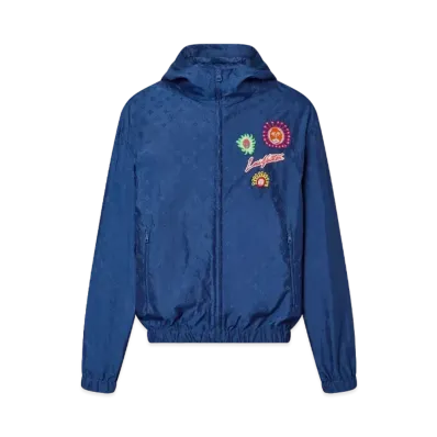 Louis Vuitton x Yayoi Kusama Monogram Faces Windbreaker My Eternal Soul "Bleu Nuit Fonce"