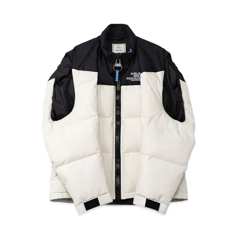 Maison MIHARA YASUHIRO Hollowed-Out Down Vest "White"