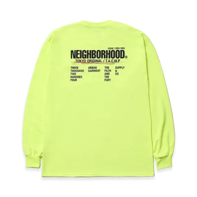 NEIGHBORHOOD ISETAN MEN'S Exclusive L/S Tee "Yellow"