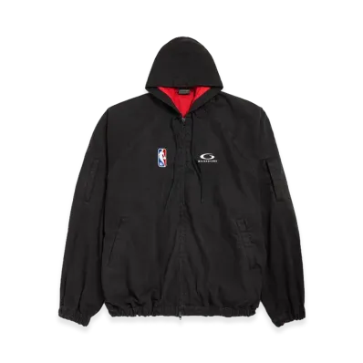 BALENCIAGA x NBA Collaboration Zip-Up Jacket "Lightweight Black"