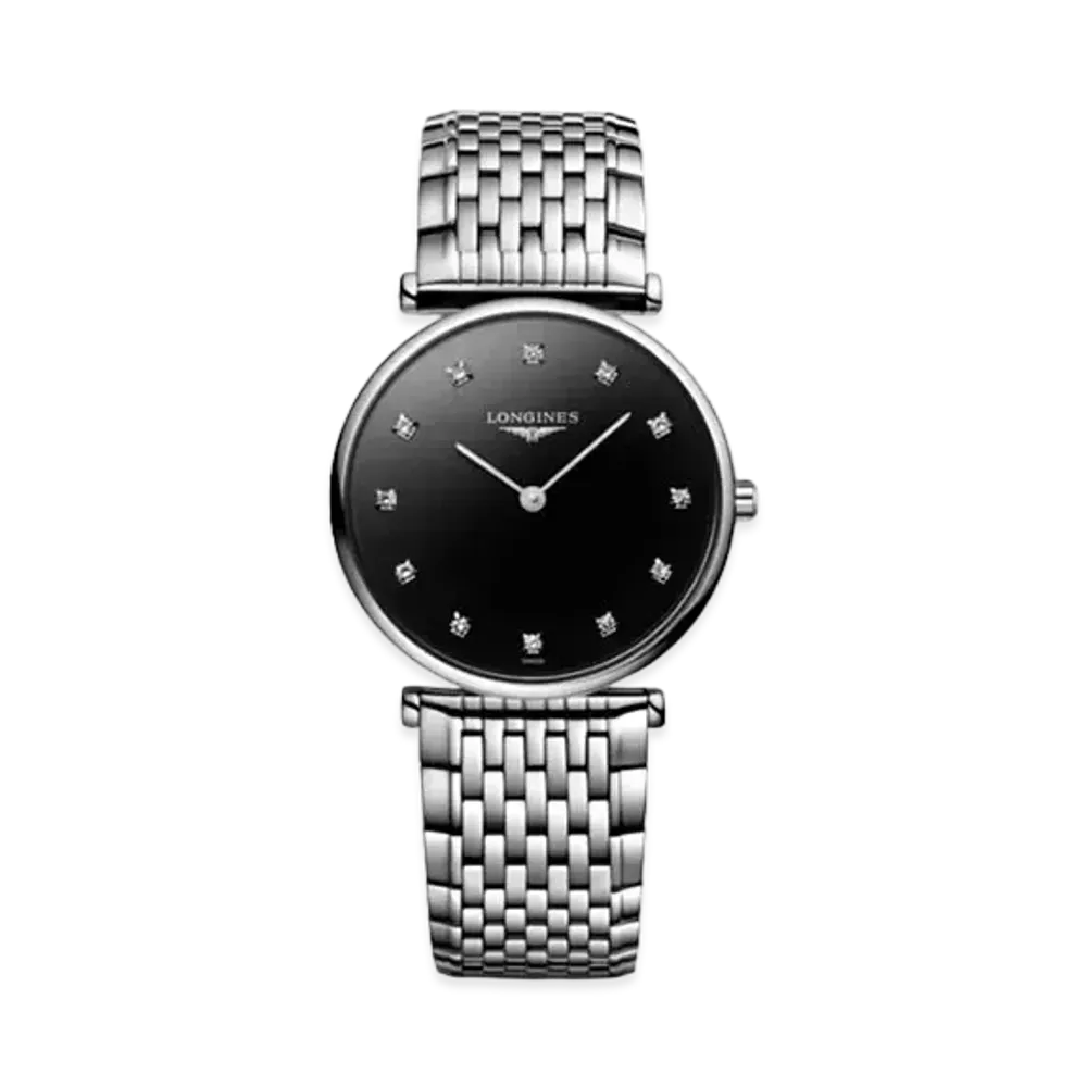 Longines La Grande Classique de Longines 29.00mm "Black Lacquer Polish/Stainless Steel" L4.512.4.58.6