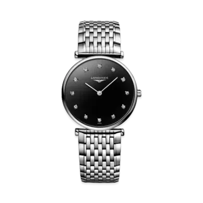 Longines La Grande Classique de Longines 29.00mm "Black Lacquer Polish/Stainless Steel" L4.512.4.58.6