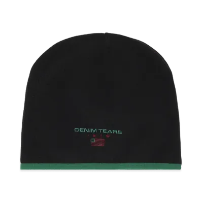DENIM TEARS Polar Fleece Beanie "Black"