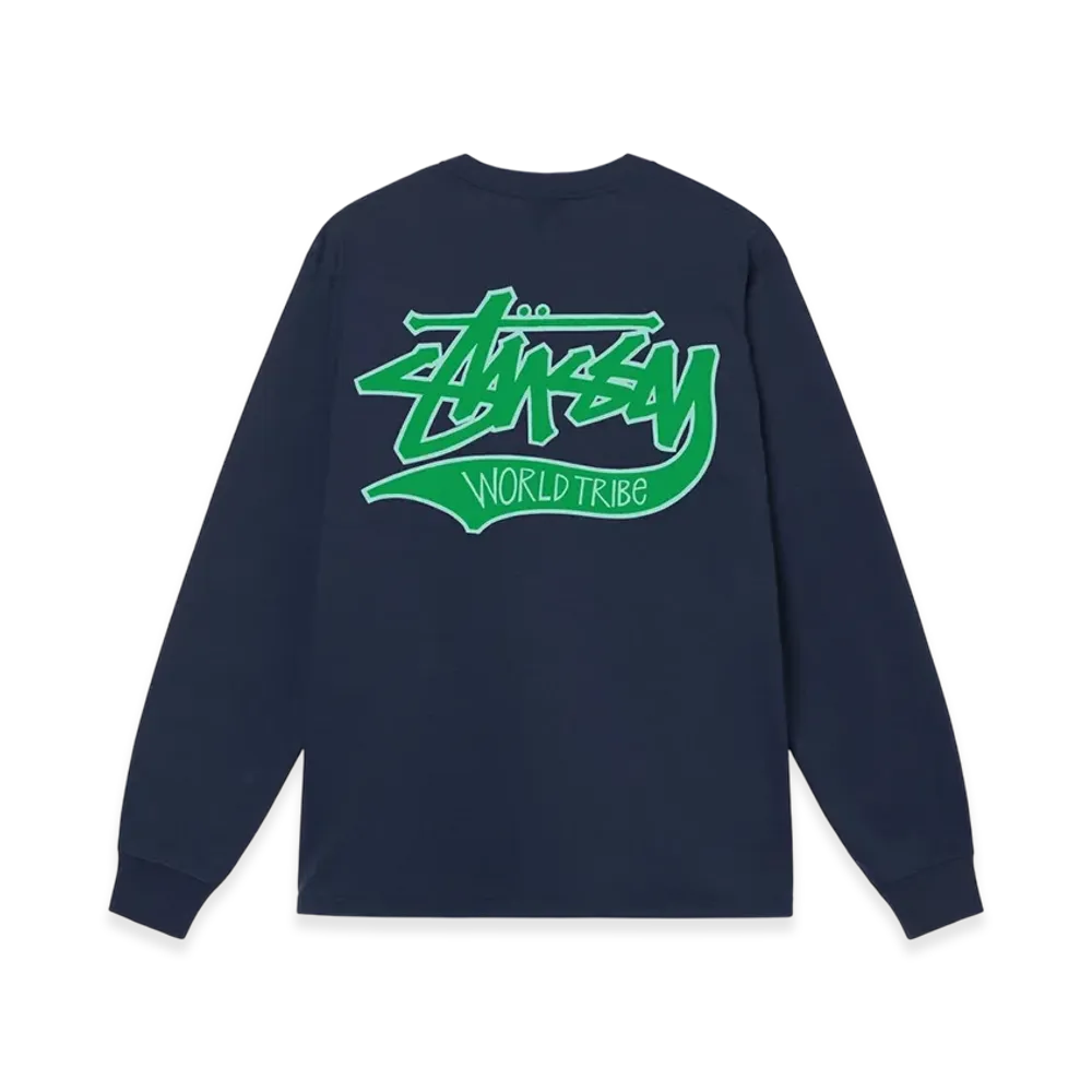 Stussy Slugger LS Tee "Navy"