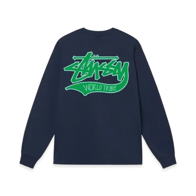 Stussy Slugger LS Tee "Navy"