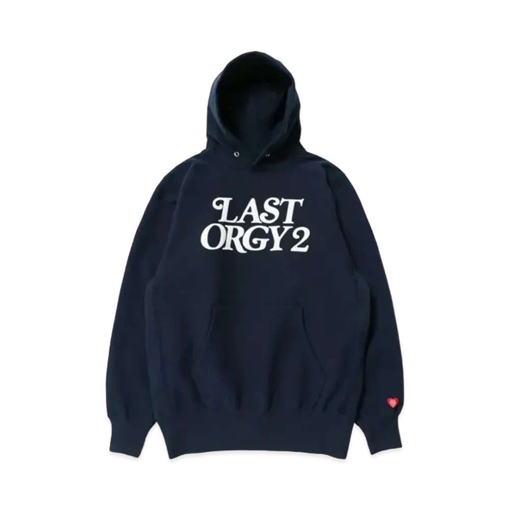 HUMAN MADE x UNDER COVER LAST ORGY 2 GDC PIZZA HOODIE "Navy"
