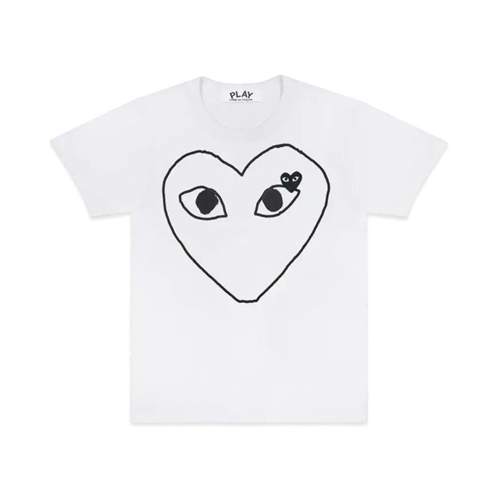 PLAY COMME des GARCONS AX-T102-051 "White"