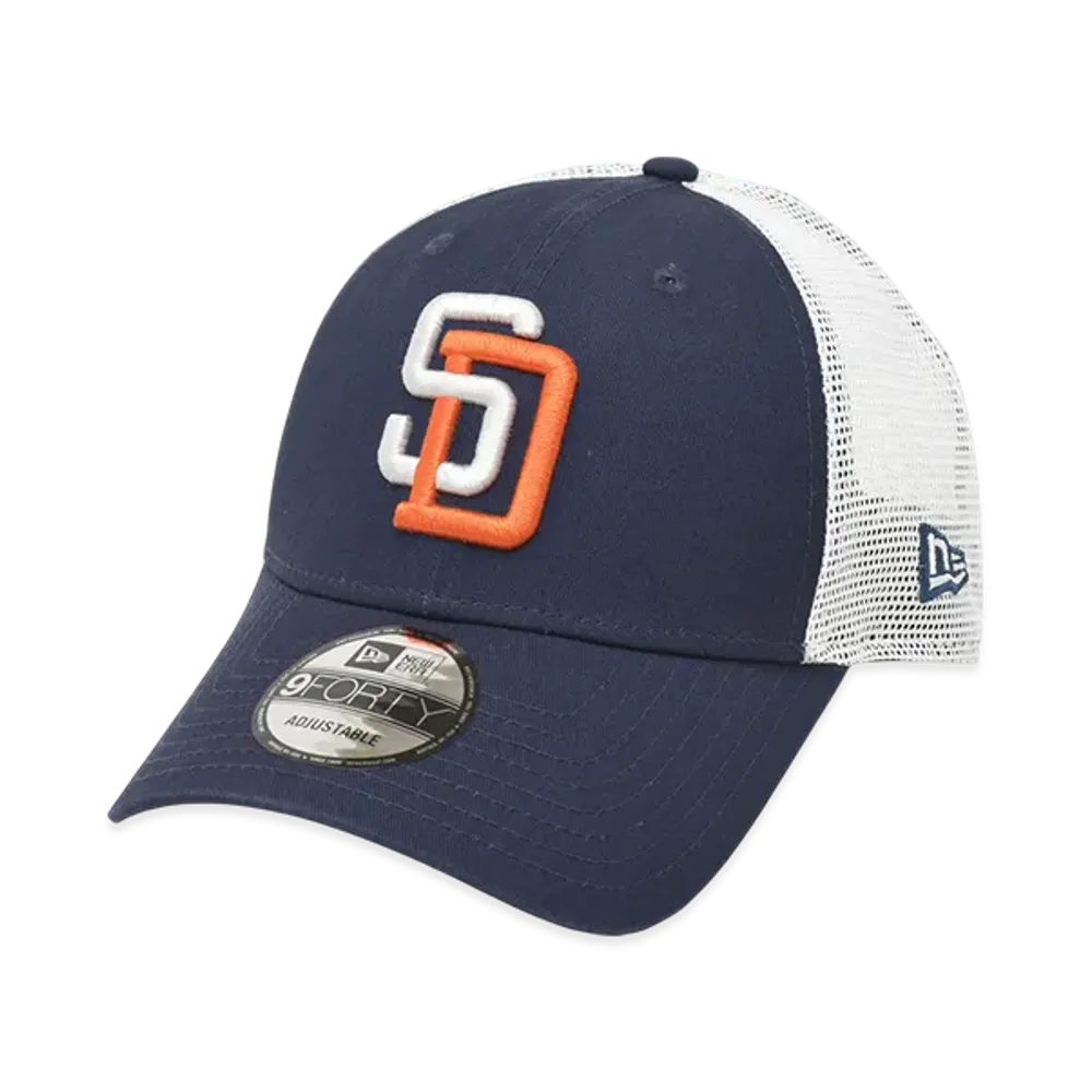 NEW ERA MLB Cooperstown Trucker 9Forty Collection San Diego Padres "Navy"