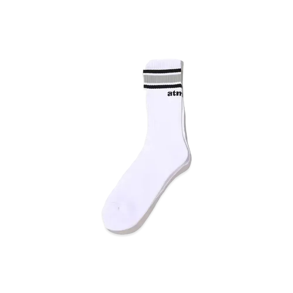 atmos Color Line Socks "White/Black"
