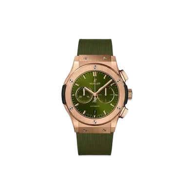 HUBLOT Classic Fusion Chronograph King Gold Green 45mm