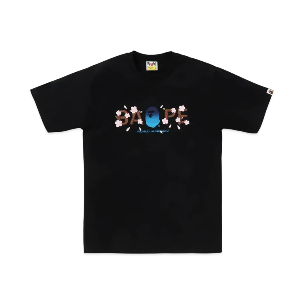 A BATHING APE Sakura Bape Tee "Black"