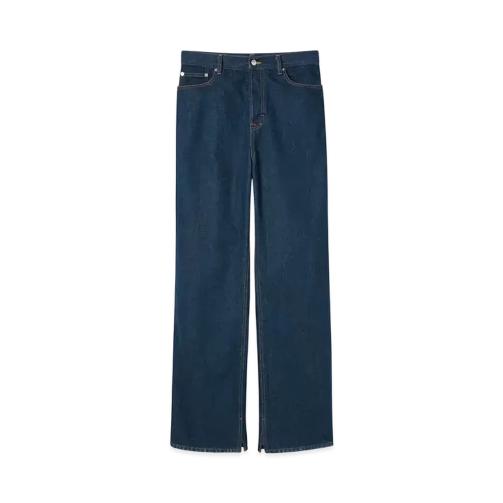 GUCCI Embroidered Denim Pants "Dark Blue"