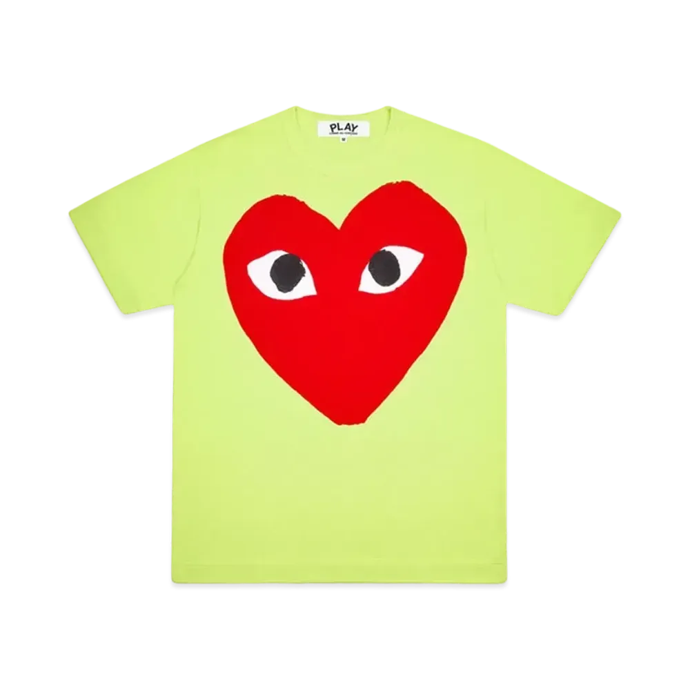 PLAY COMME des GARCONS Big Heart T-Shirt "Green"