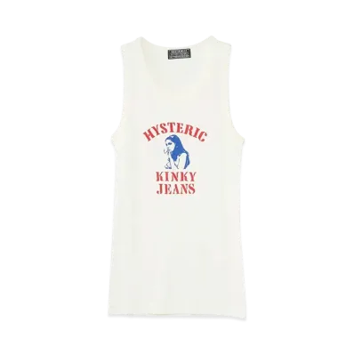 HYSTERIC GLAMOUR Hys Kinky Jeans Tank Top "White"