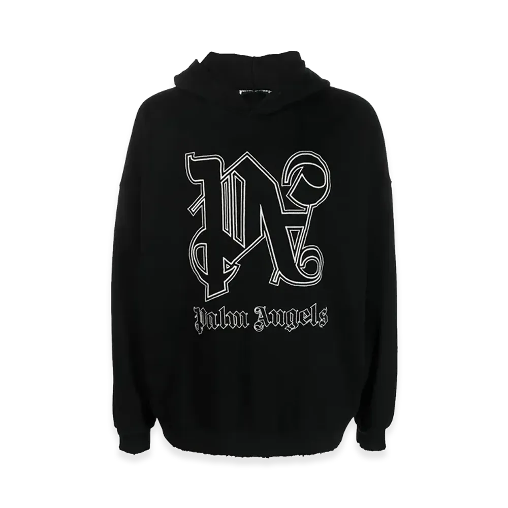 PALM ANGELS Logo Hoodie "Black"