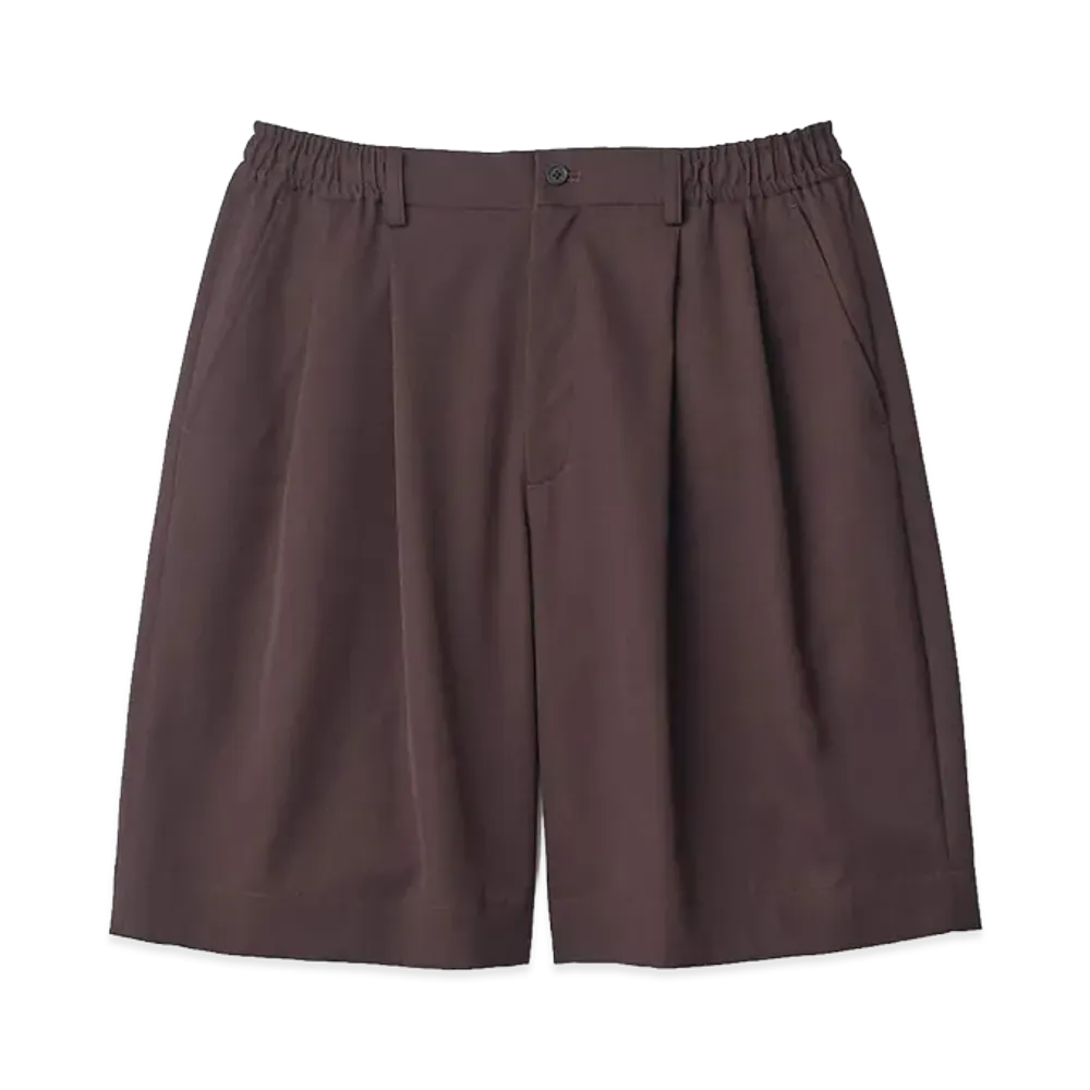 ssstein Wide Easy Short Trousers "Dark Brown"