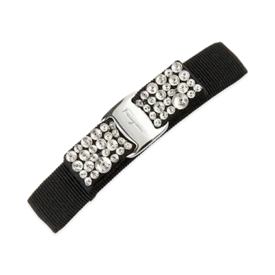 Salvatore Ferragamo Ribbon Hair Clip "Black"