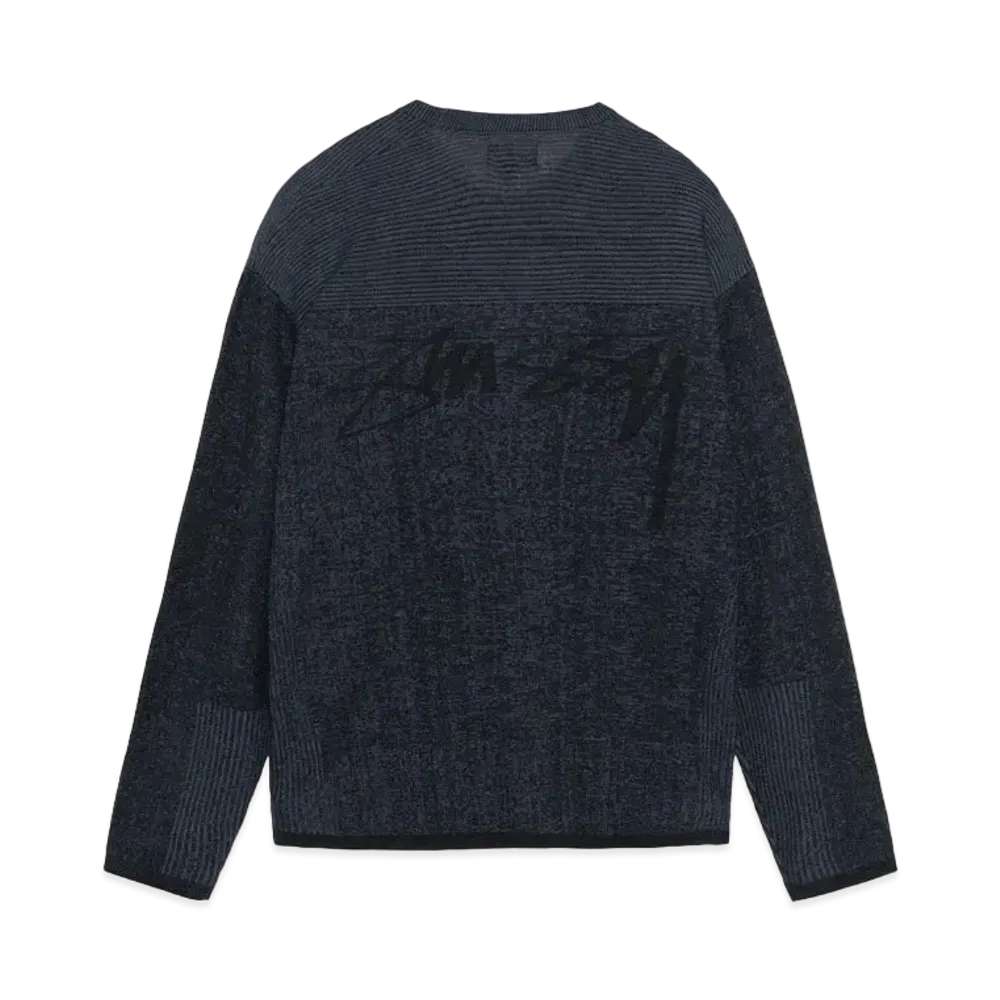 Stussy Engineered Panel Sweater "Navy"