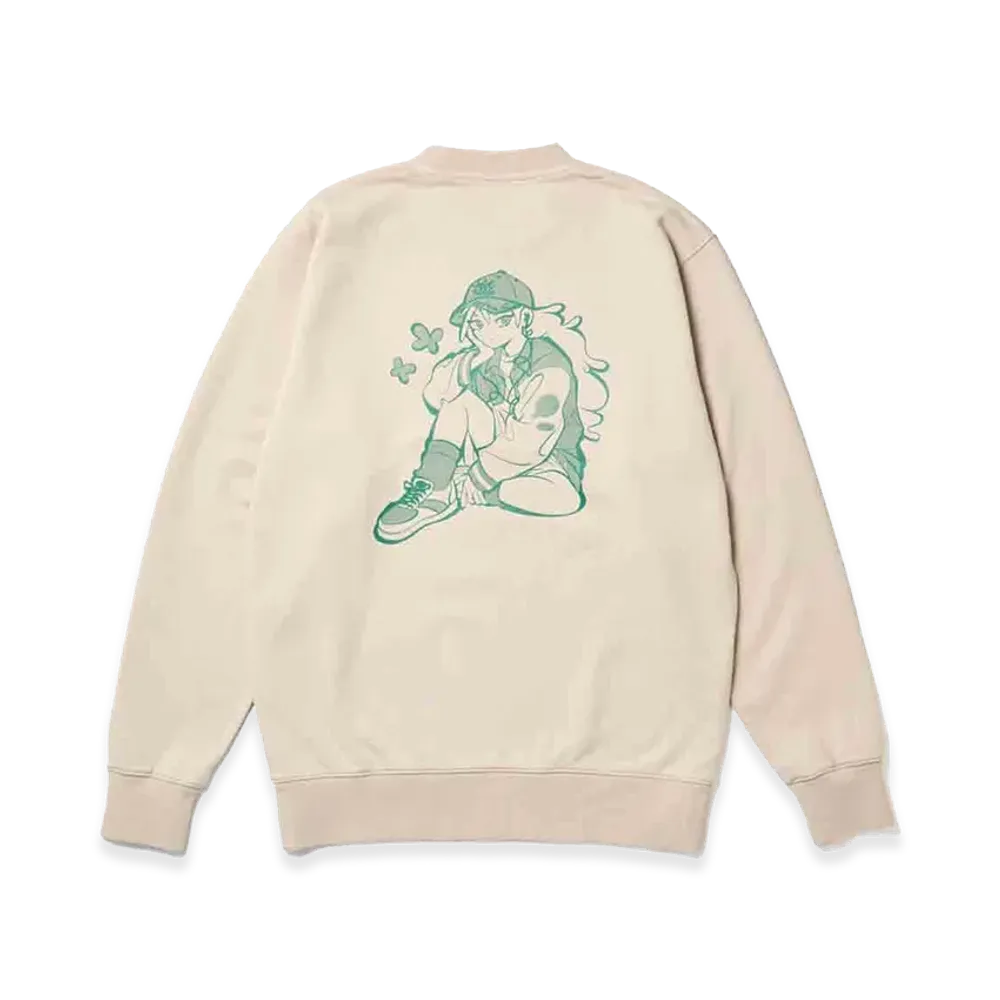 NEW ERA x Illustrators Collection Sweat Crewneck Pullover Uzuta "Stone"