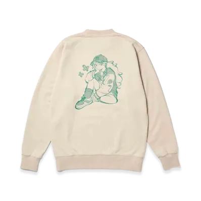 NEW ERA x Illustrators Collection Sweat Crewneck Pullover Uzuta "Stone"