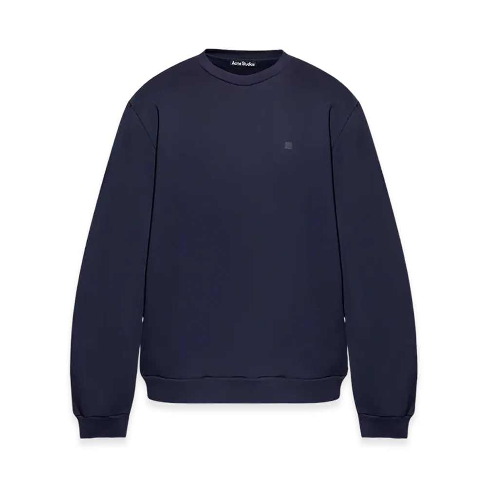 Acne Studios Crew Neck Fleece Sweatshirt "Navy Blue"