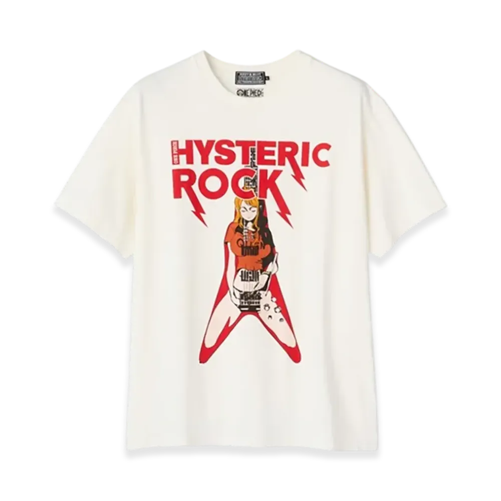 HYSTERIC GLAMOUR x ONE PIECE Nami Flying V T-Shirt "White"