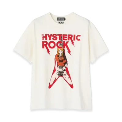 HYSTERIC GLAMOUR x ONE PIECE Nami Flying V T-Shirt "White"