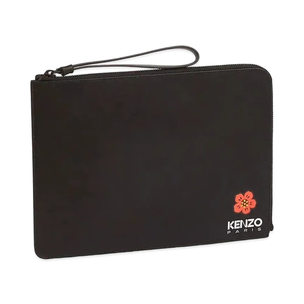 KENZO Crest Large Clutch Bag "Black"