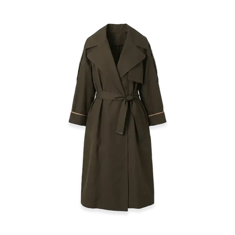 Max Mara the Cube Women's The Cube Utrench Oversize Trench Coat "Green"