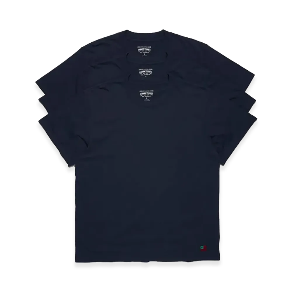 DENIM TEARS DT Flag 3-Pack Tee "Navy"