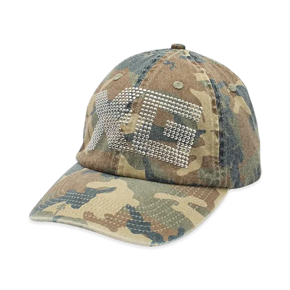 X-Girl Women's Logo Mark Studded 6Panel Cap "Camo"