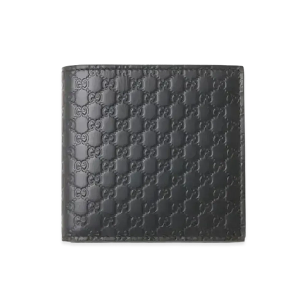 GUCCI Micro Guccissima Wallet "Black"