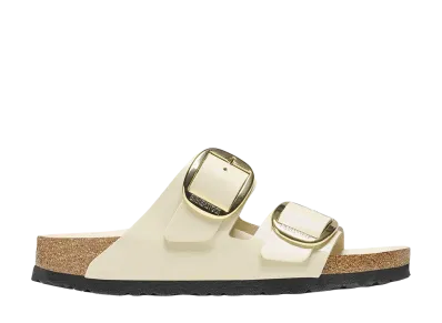 BIRKENSTOCK Women's Arizona Big Buckle "High-Shine Ecru"