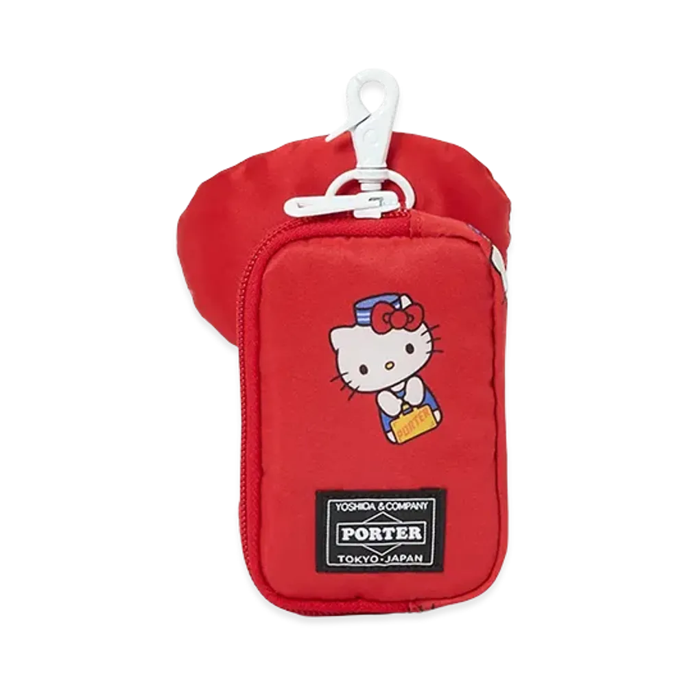 PORTER x HELLO KITTY Multi Pouch "Red"