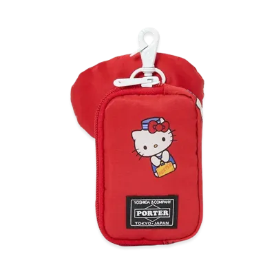 PORTER x HELLO KITTY Multi Pouch "Red"