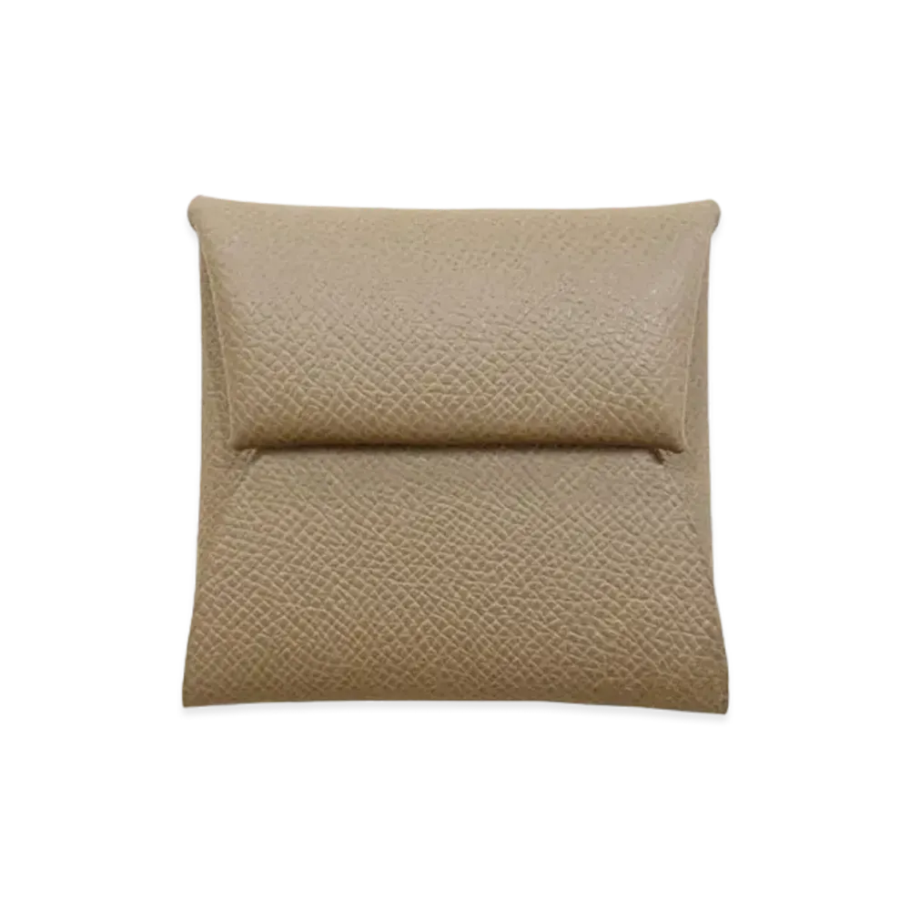 Hermes Bastia Coin Case Veau Epsom "Etoupe/Silver"