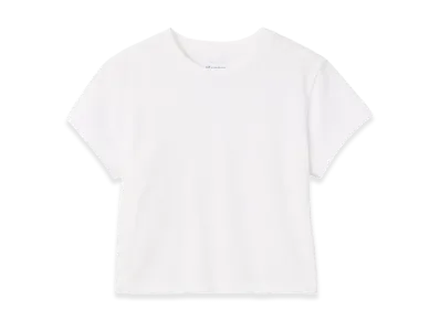 Gap x Victoria Beckham Women's Organic Cotton Logo Cropped T-Shirt "Fresh White"