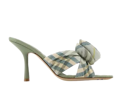 Burberry Women's Embroidered Fabric Mews Mules "Printed"