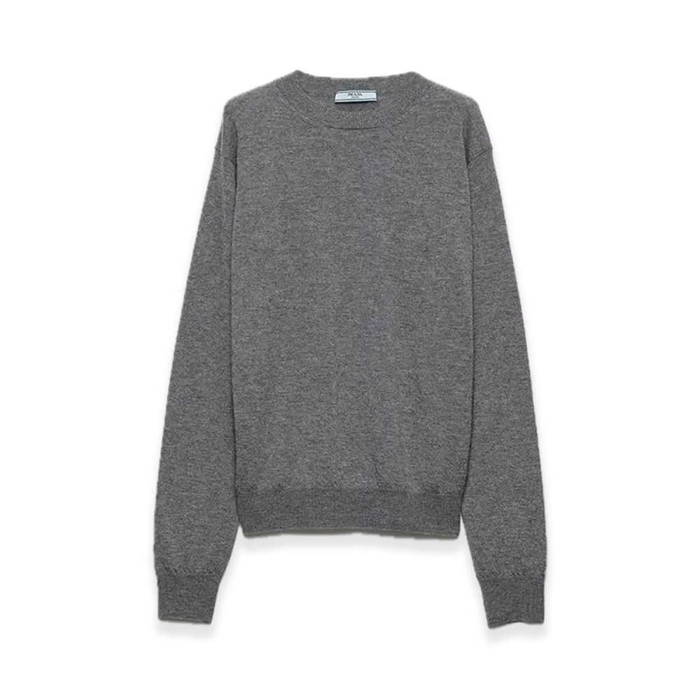PRADA Cashmere Crewneck Sweater "Gray"