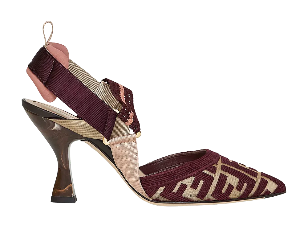 FENDI Women's Colibri With Heel "Burgundy"