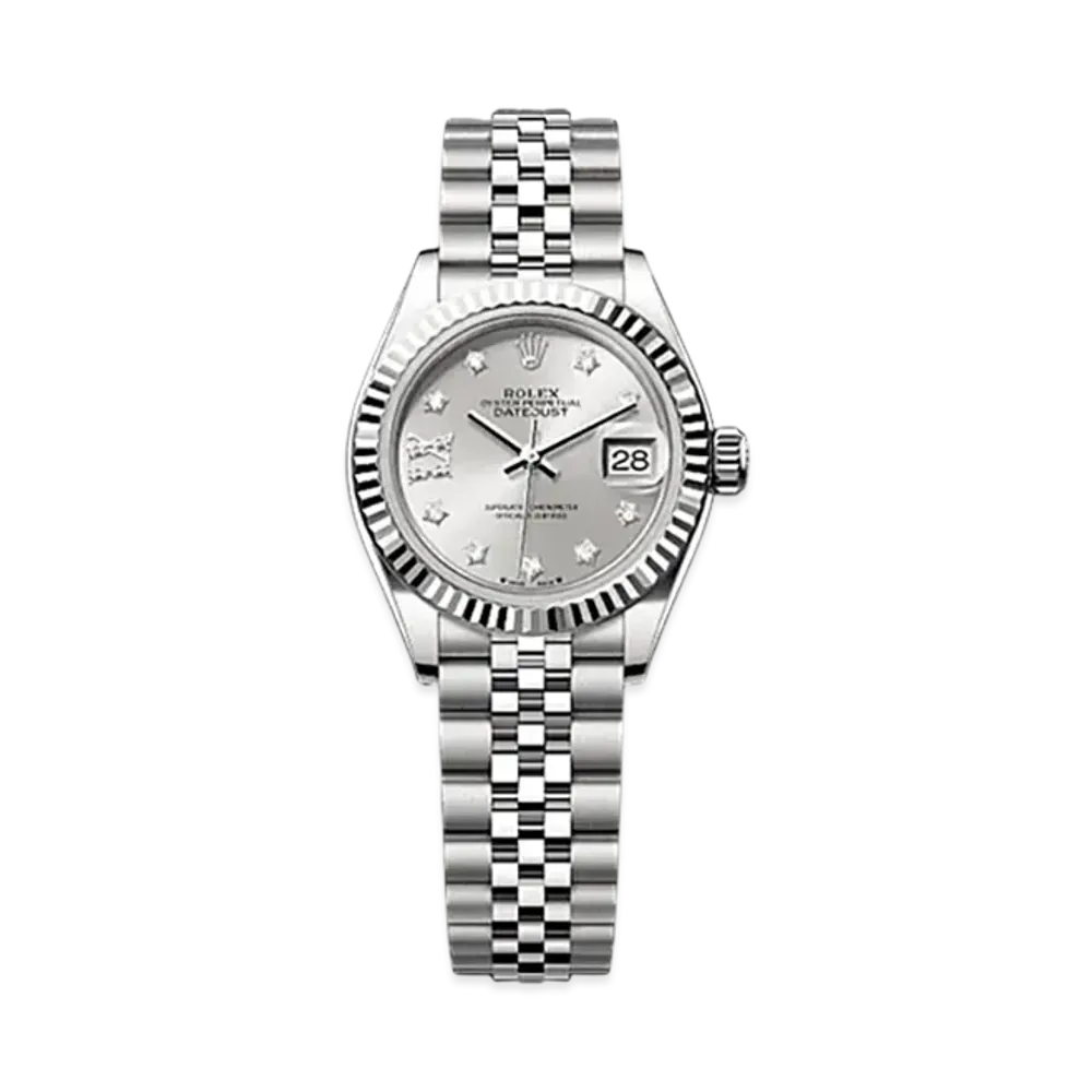 ROLEX Lady-Datejust Oystersteel & White Gold "Grey"