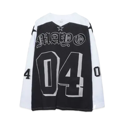 MAYO Embroidery Game shirt "WHITE"