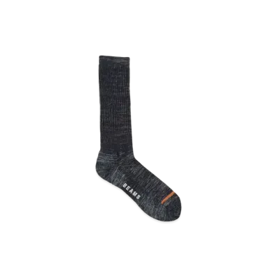 BEAMS Woolly Pile Socks "Navy"