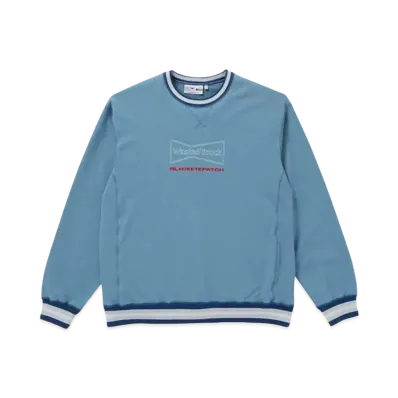 BlackEyePatch x Wasted Youth STRIPE RIB CREW SWEAT DULL "Blue" / VERDY