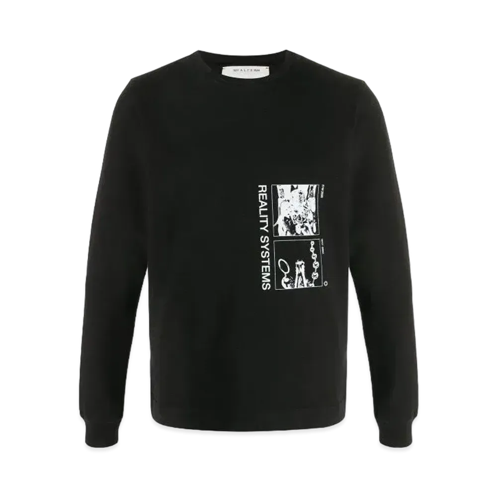 1017 ALYX 9SM Long-Sleeved Grid Top "Black"
