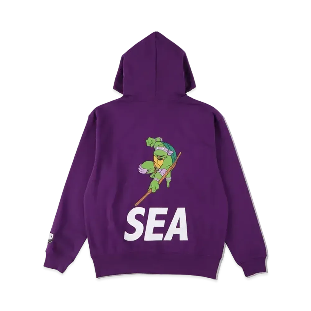 WIND AND SEA x TMNT (TMNT-SEA) HOODIE "Donatello Purple"