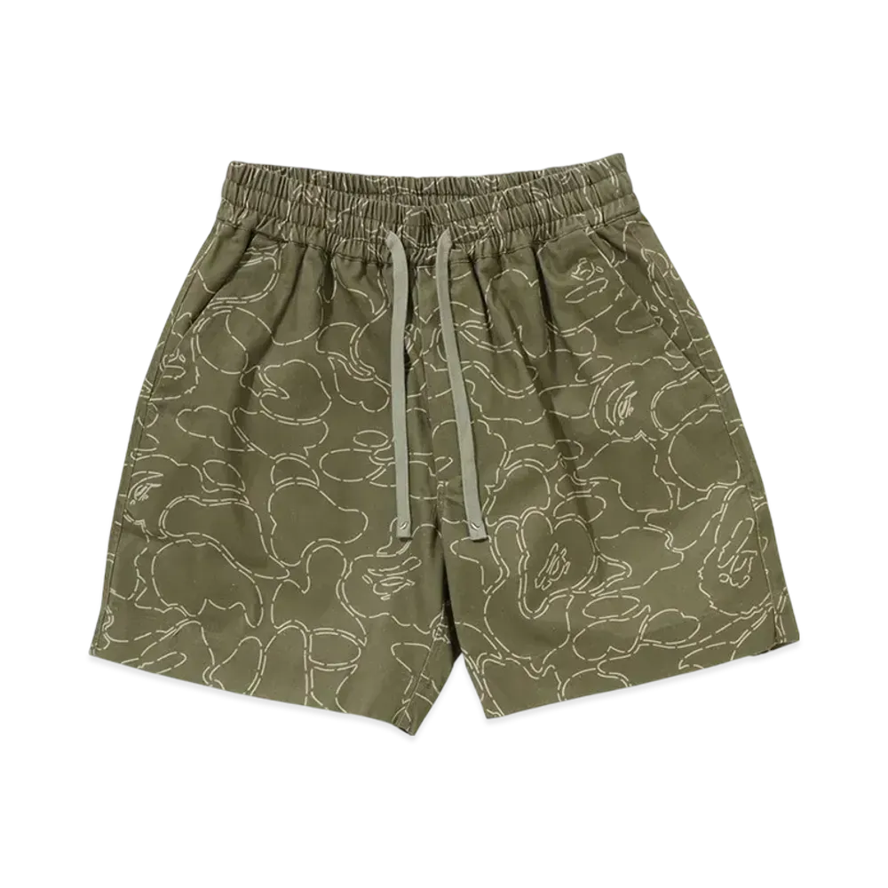 A BATHING APE Camo Sporty Shorts "Beige"